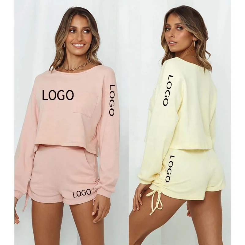 

Free Shipping New Design Long-Sleeved Casual Shorts Sports Suit,Sports Suit, Customized color