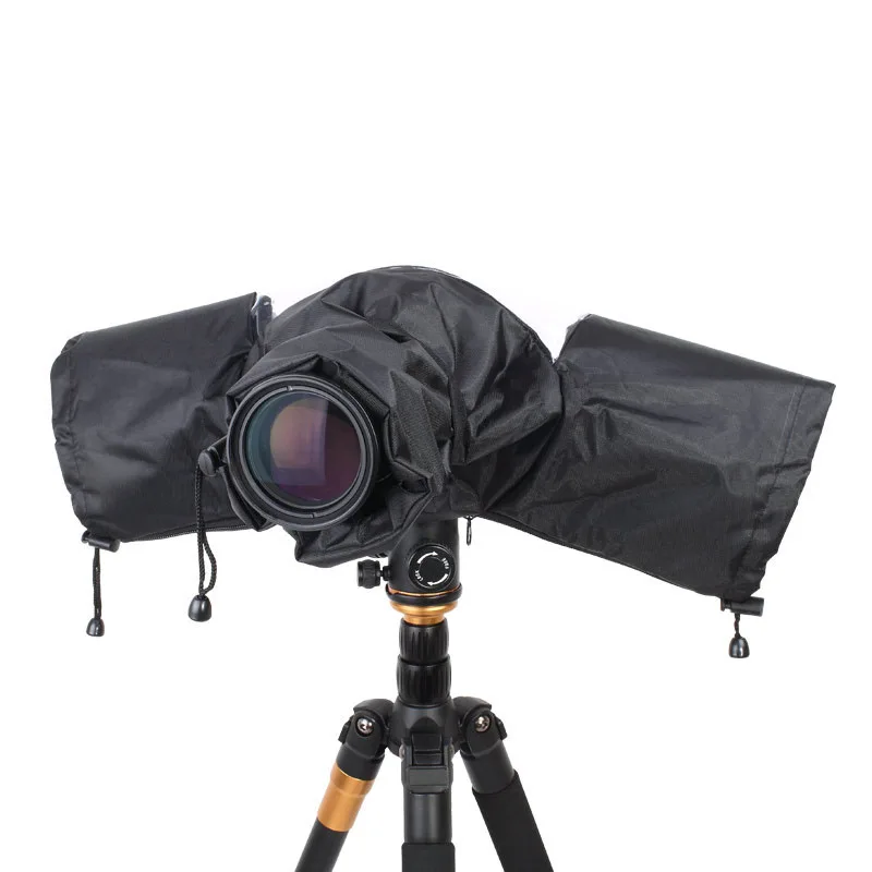 

Photo Professional Rain Cover for Large Canon Nikon DSLR Cameras, Black