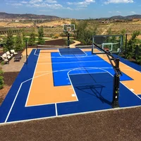 

2020 hotsale PP interlocking modular sport outdoor flooring tiles for multi sport court