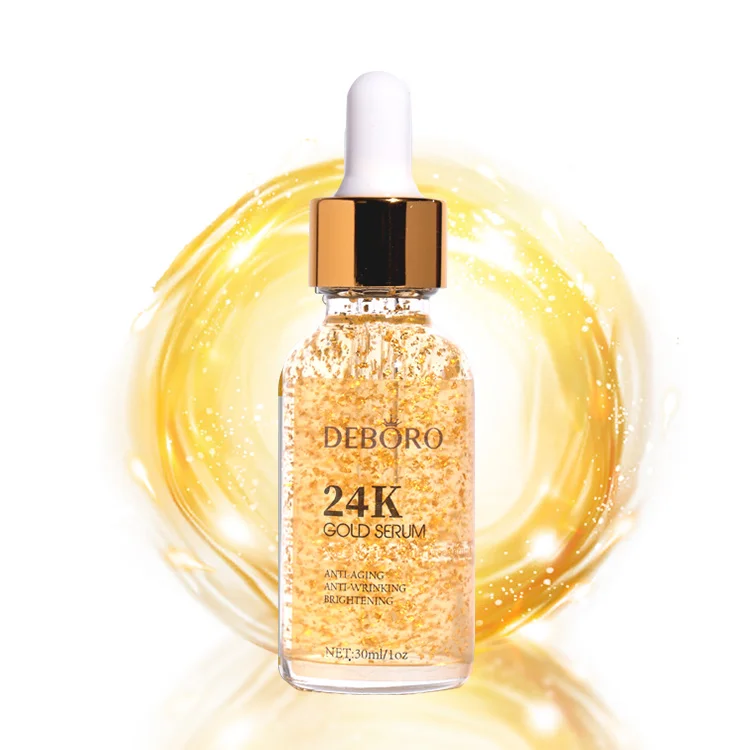 

Ready to ship 24K gold foil serum Customization 30ML 24K Gold Anti-aging Anti-wrinkle Face Essence Serum