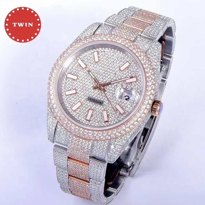

Luxury Superior quality Sports 126333 41mm 2824 Movement Gypsophila icy crystal Luxury brand waterproof watch