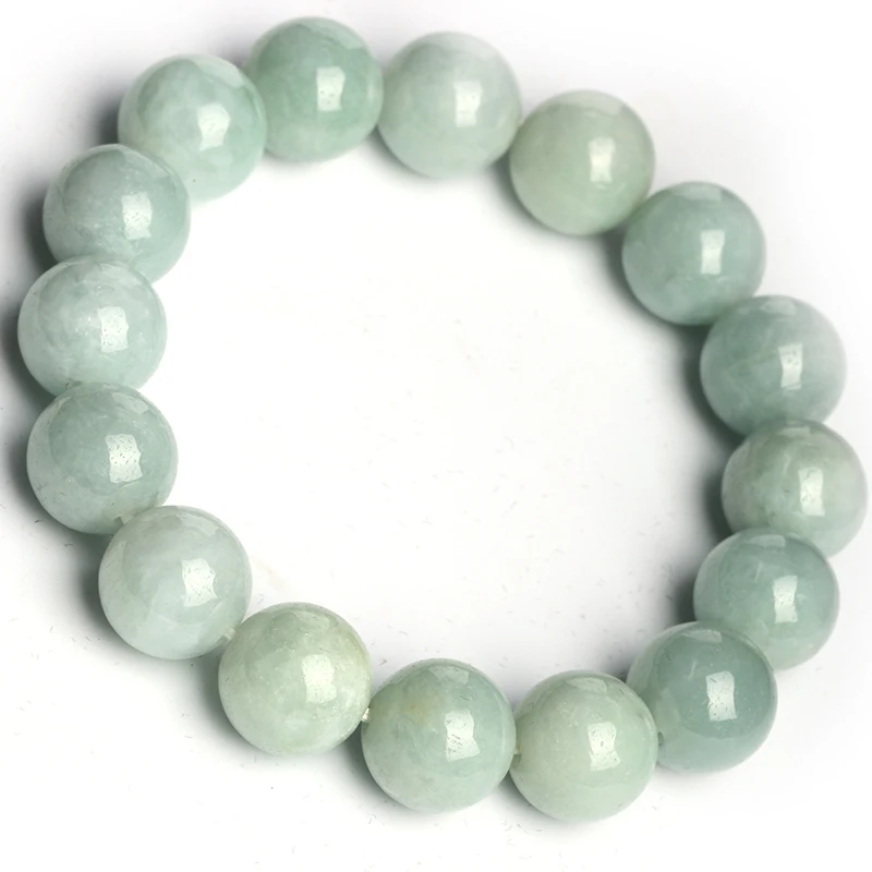 

Certificate Bracelets Fine Jade Stone Bracelets Single Circle Bracelet Round Jade Beads For Men And Women