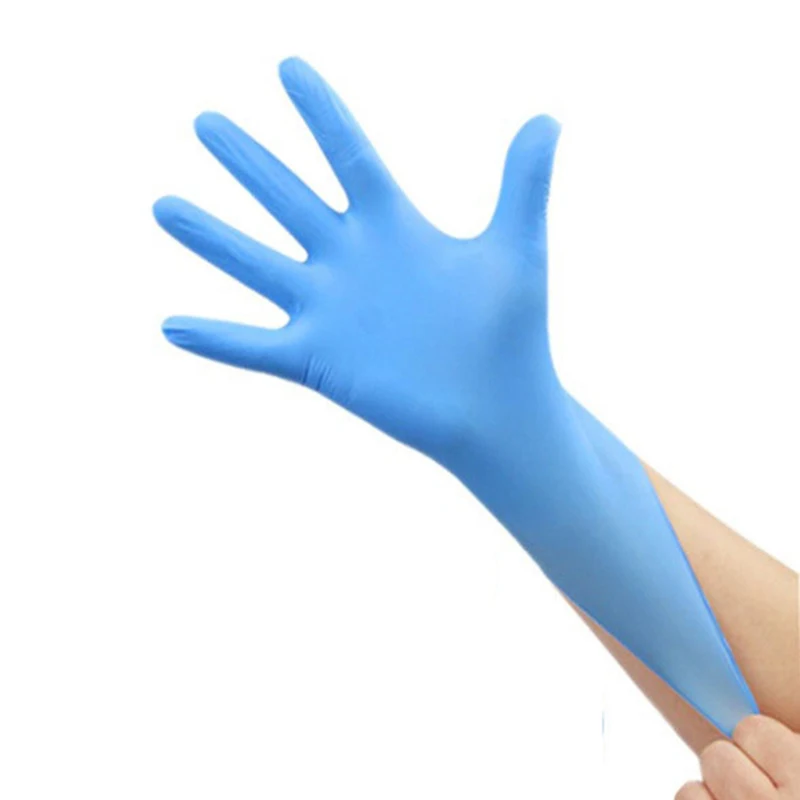 

Cheap Custom Makeup Remover Blue Glove Electronic Musical 100Pcs Pure Nitrile Gloves