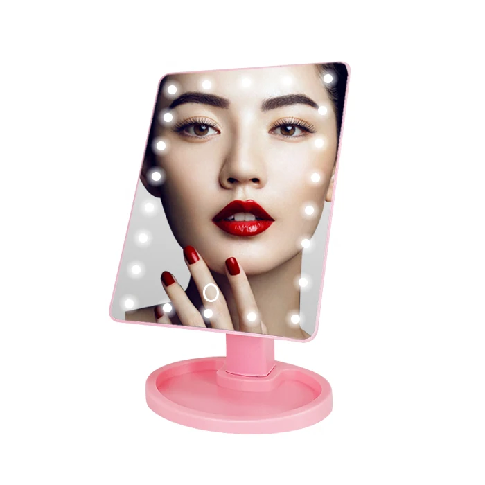

Cute Bathroom Foldable Modern Smart Price Makeup Vanity Mirror With Led Light