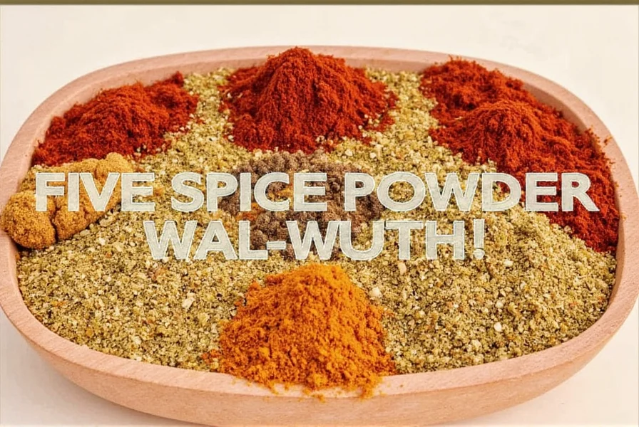 Chef preparing dish with five spice powder