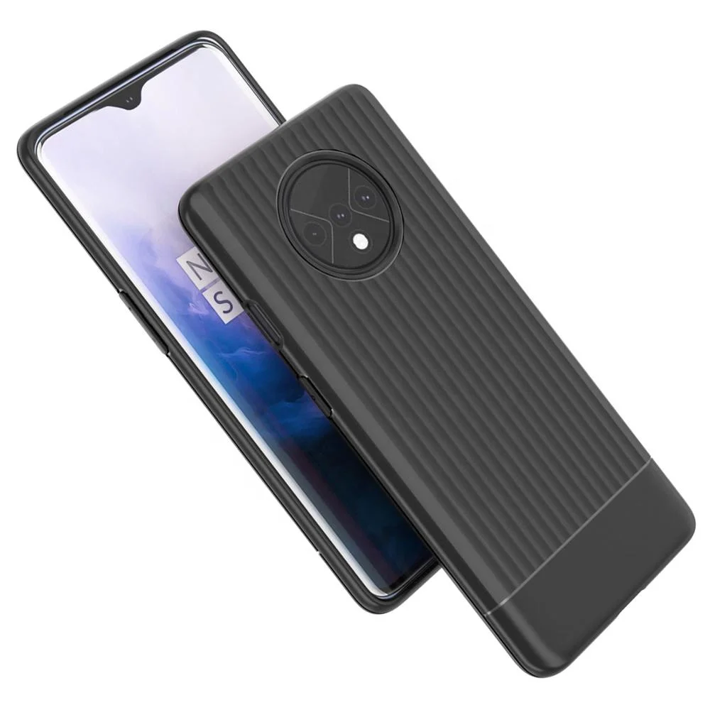 

Latest Product Soft TPU Bump Texture Smart Phone Cover for Oneplus 7T Anti-slip Mobile Phone Cover Case, Black, blue, red