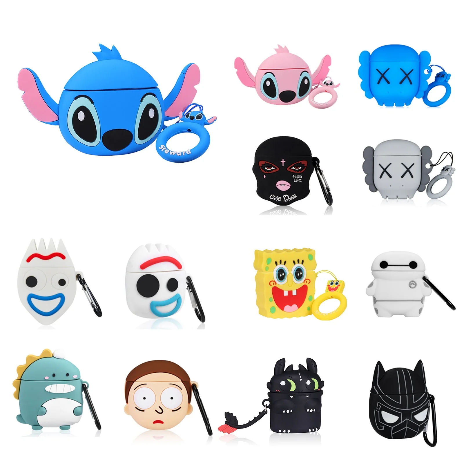 

Factory Custom Multi Design Colorful Pretty For Cartoon Airpods Case Cute For Airpod 1/2, Multiple colors
