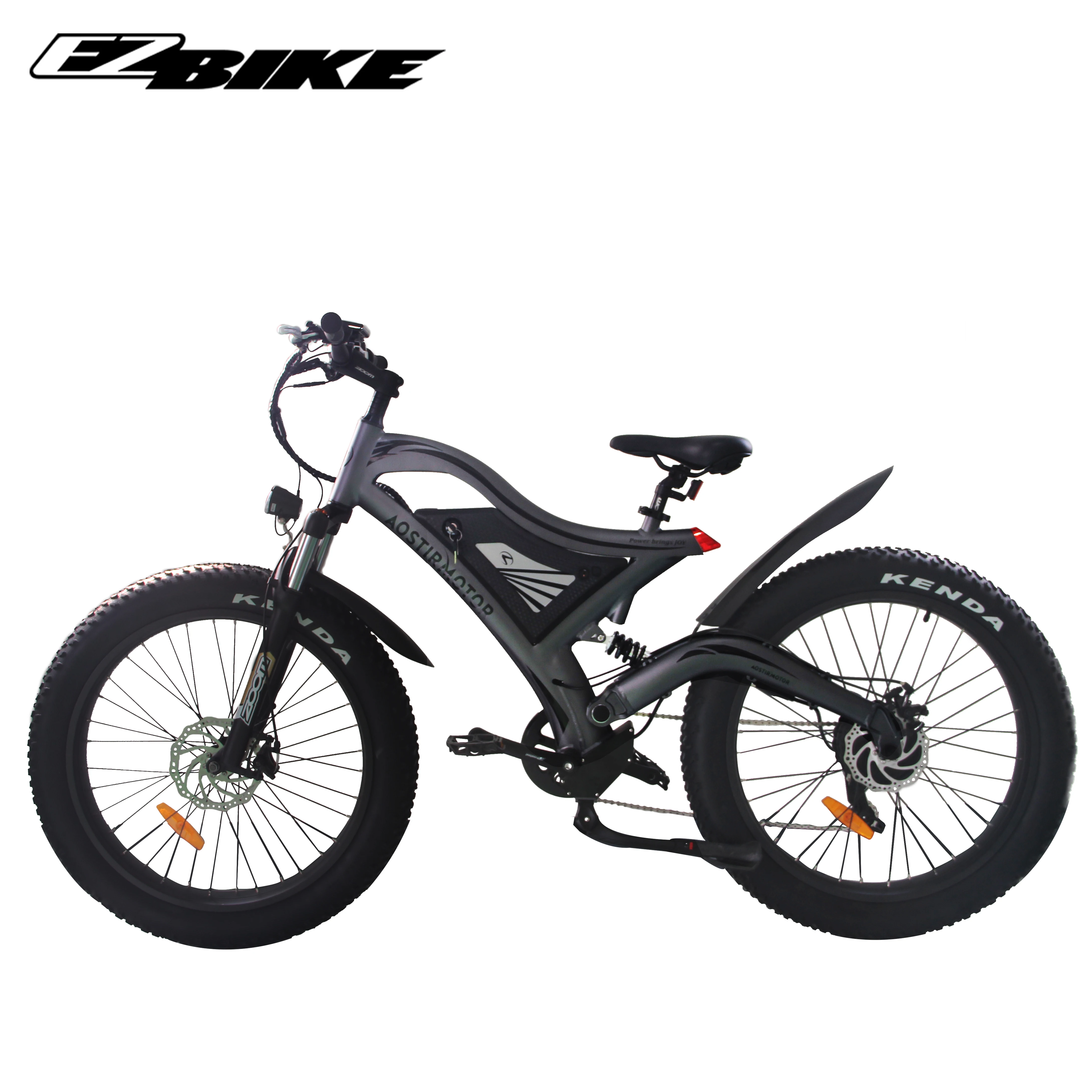 

Best design adult full suspension 48v 750w mountain electric fat bike in US warehouse
