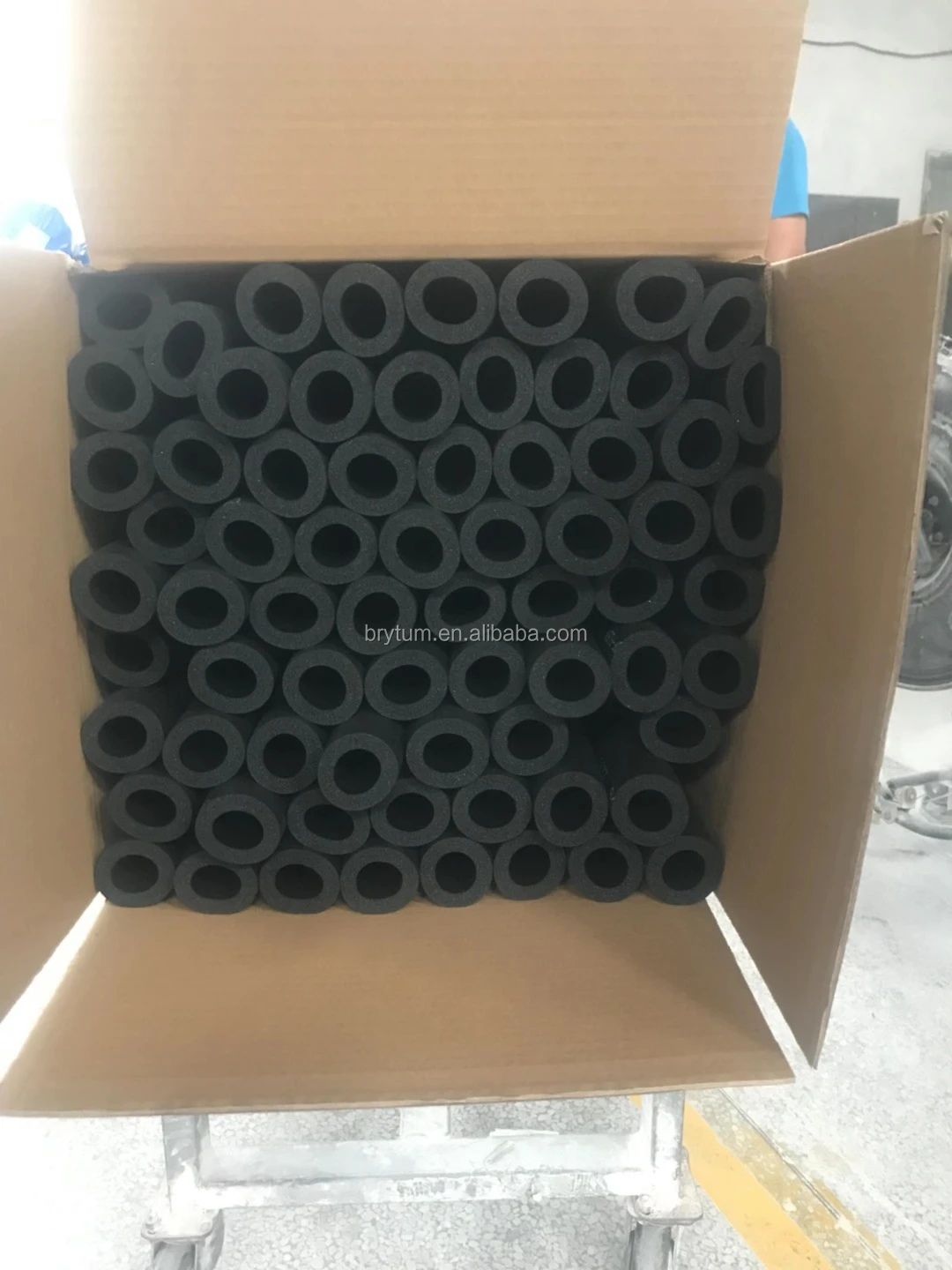 Tubular Foam And Rubber Pipe Insulation Isolated Air Conditioner