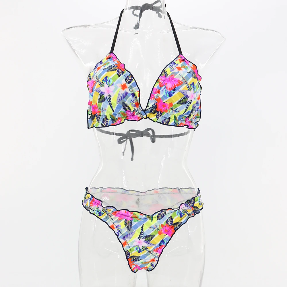 

2021 Hot selling Brazilian women's sexy swimwear custom wholesale