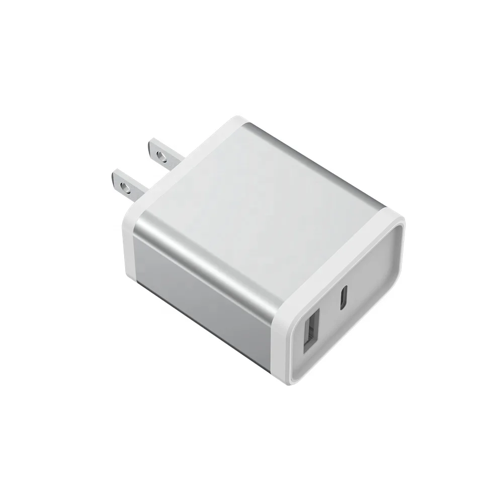 

Hot selling USBC + USBA fast charging wall charger, Black, white