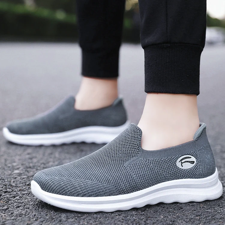 

669 Lightweight Slip On Quite-Dry Flat Men Fancy Shoes Sneaker Manufacturers China Lofer Shoes For Men, Black