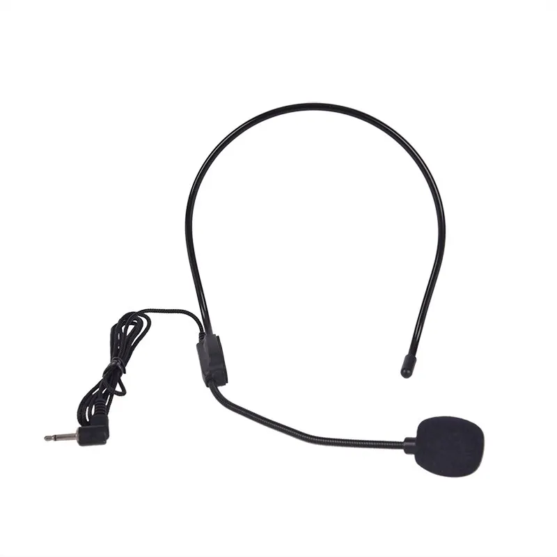 

Free Ship Headset Microphone Wired 3.5mm Moving Coil Earphone Dynamic Jack Mic For Loudspeaker Tour Guide Teaching Lecture