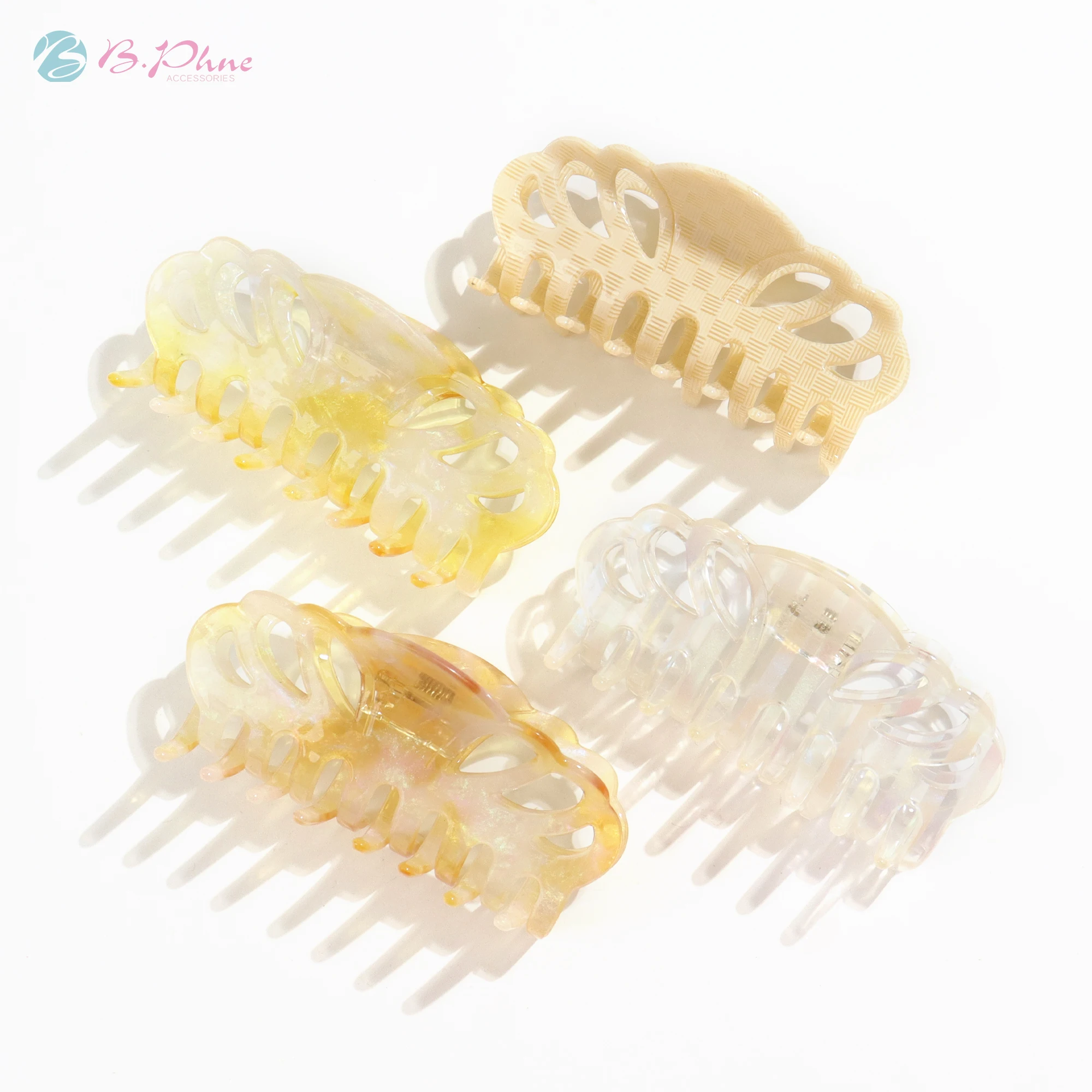 

2023 hot sale wholesale hair claw clip colorful women high quality acetate hair claw clip