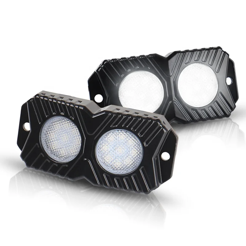 OVOVS New LED 12V Rock LED Light Multi-Color Optional for 4x4 Truck Cars ATV 18W LED Rock Light