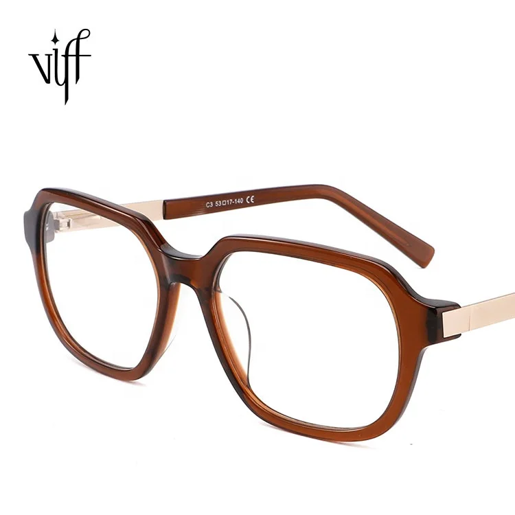 

Fashion Eyewear Eye Glasses Square Metal Frame Man Optical Glasses