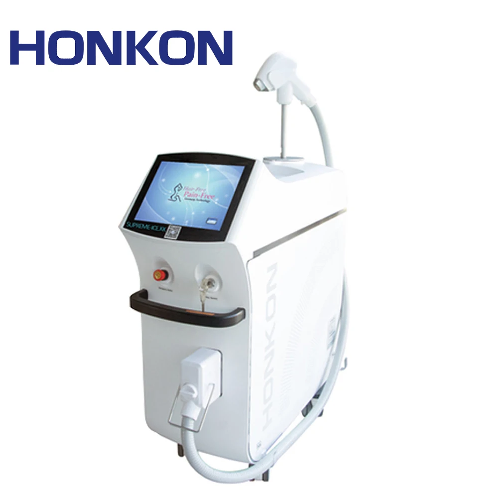 

HONKON 2020 Alma Diode Laser Bikini Hair Removal 808 Diode Laser 755 808 1064 Alma Soprano Ice Titanium