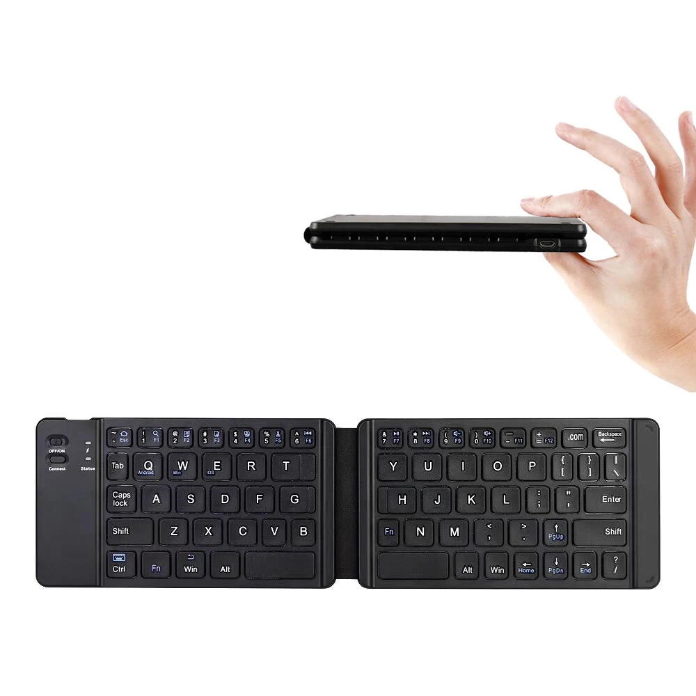 

Keyboard Light And Handy BT 3.0 Folding Keyboard Foldable BT Wireless Keypad For Phone Laptop