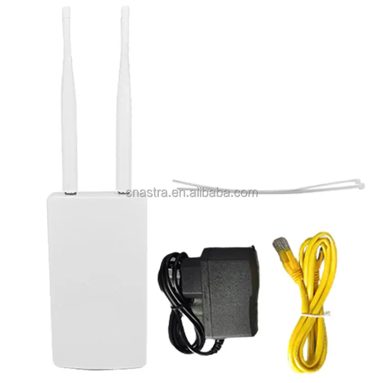 

Outdoor 4G LTE WiFi Router Wireless WAN/LAN Port Wifi AP Sim Card Slot wifi Hotspot Waterproof CPE Router Modem Dongle, White