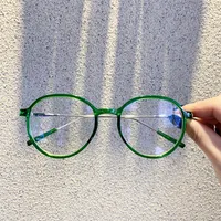 

New Optical Frame Women Retro Frame Glasses Round Myopia Optical Eyeglasses Frame Women