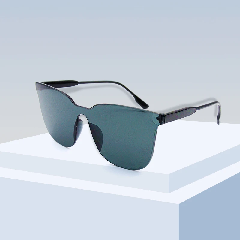 

fashion style plastic design frame oversized pc lens sunglasses unisex, 4 colors