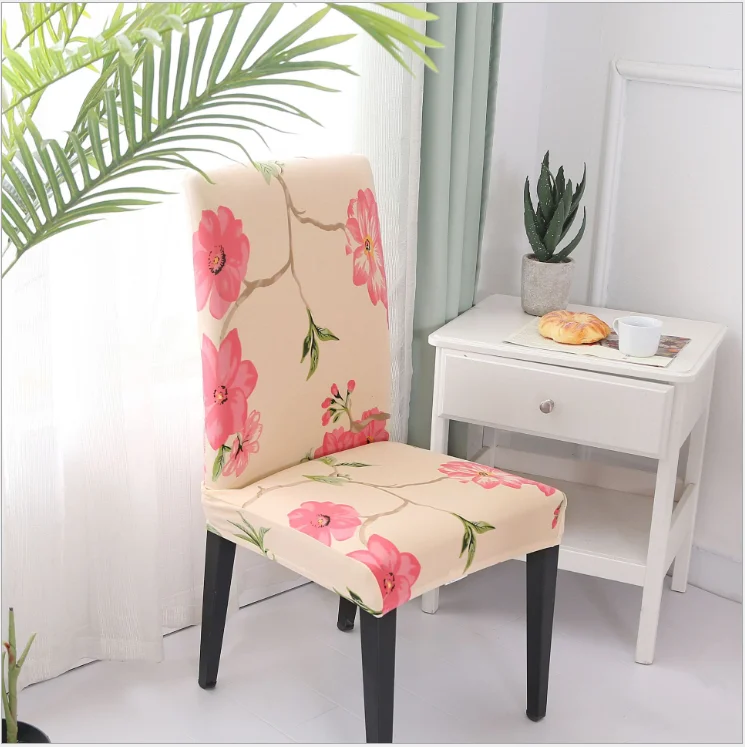 Velvet Stretch Dining Room Chair Covers Soft Removable Dining Chair