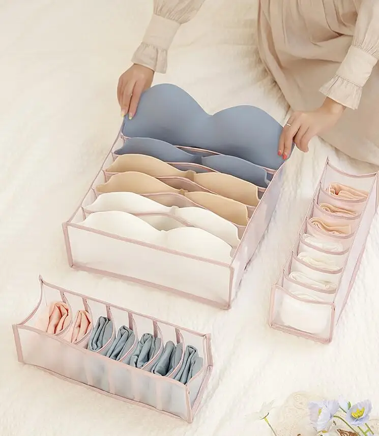 

2021 factory stock home storage organizer bag 2pcs one set underwear pouch pairs pouch home storage pouch