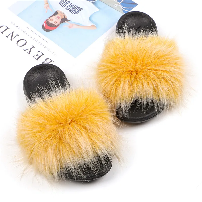 

Wholesale luxury fur custom design slipper for indoor living room non-skid, As pictures or oem
