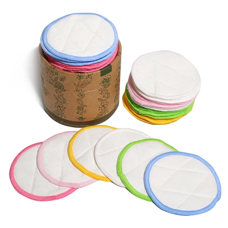 

2020 New Factory Price Reusable Makeup Remover Pads Bamboo Velvet Makeup Remover Pads Washable Facial Cleaning