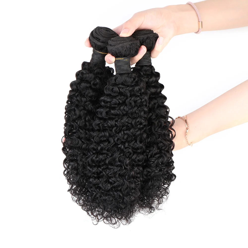 Bliss Emerald 3+1 Packet Human Hair Mongolian Afro Kinky Curly Meche ...