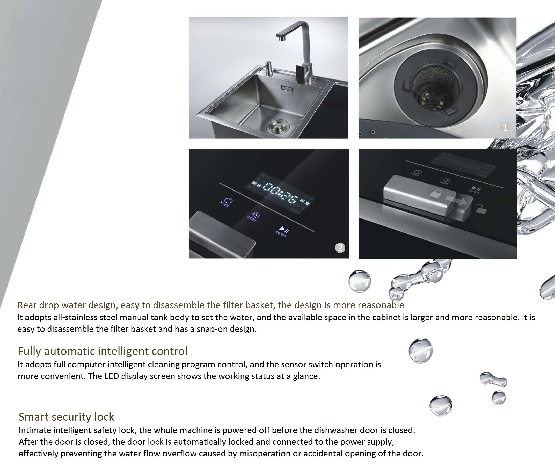 Seng Kitchen Appliance Ce Certified In Sink Dish Washer Machine For