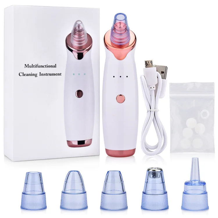 

High Quality Skin Care Deep Cleansing Facial Nose Pore Whitehead Suction Electric Blackhead Remover Vacuum