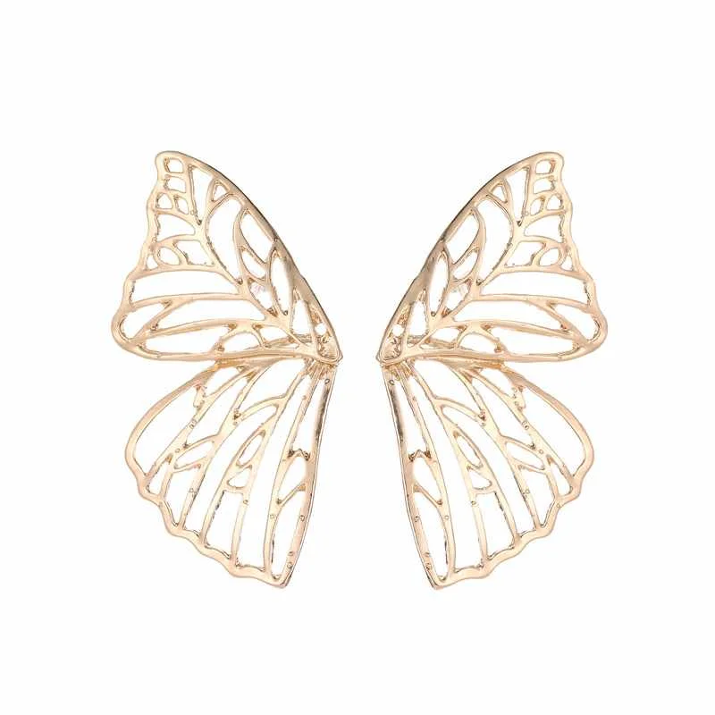 

Fashion Exaggerated Hollow Big Butterfly Wings Party Charm Earrings for Women