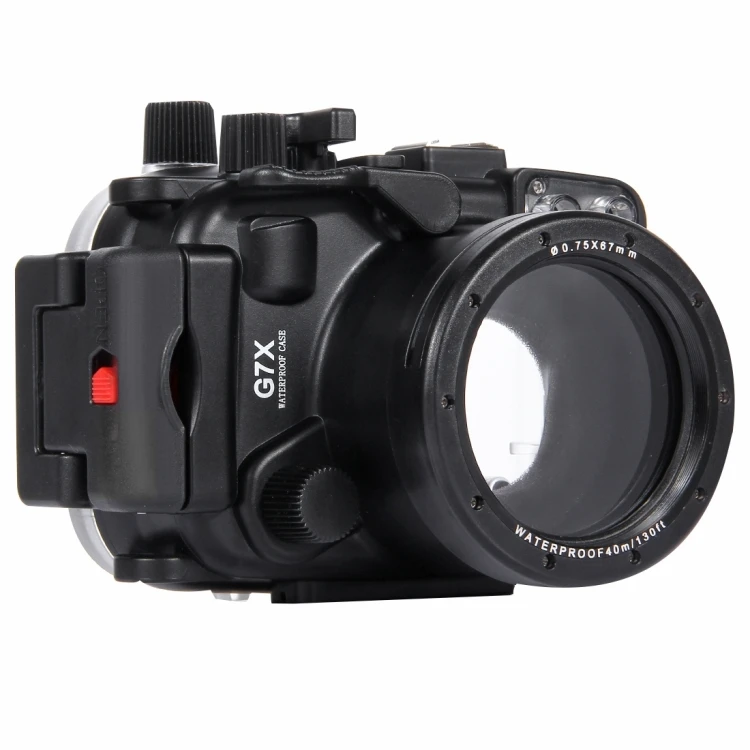 

Dropshipping 40m Underwater Depth Digital Camera Diving Case Waterproof Camera Housing for Canon G7 X