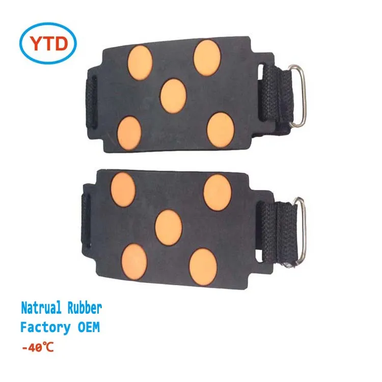 

natural rubber 5 spikes traction cleats for snow and anti slipper ice