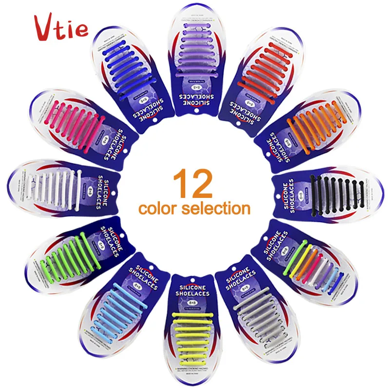 

New design sent charm silicone no tie shoelaces wholesale shoe laces rubber shoelaces casual shoes, 12 colors