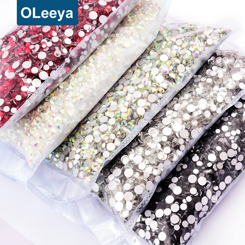

14400pcs ss3-ss20 Big Package Bulk Wholesale Non Hot Fix Rhinestones Flat Back Crystal Strass Glitters Stone for 3D Nail Garment, Over 100 colors available