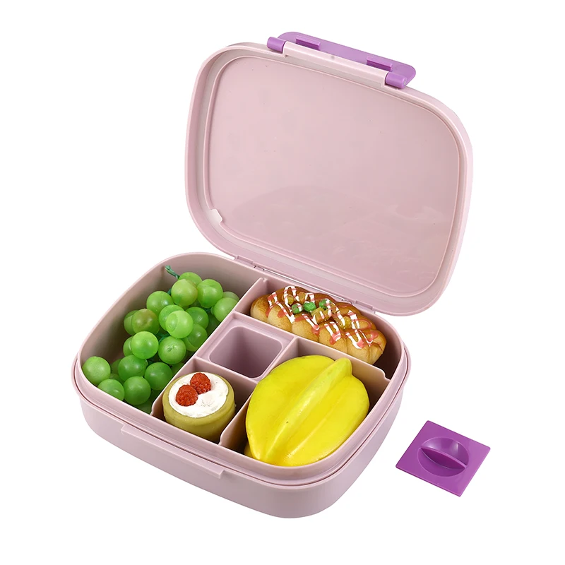 

Wholesale bpa free children cartoon Leak-Proof 5 Compartment bento lunch box kids lunch box for school