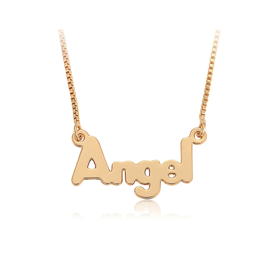 

45374 xuping New unique angel letter pendant necklace