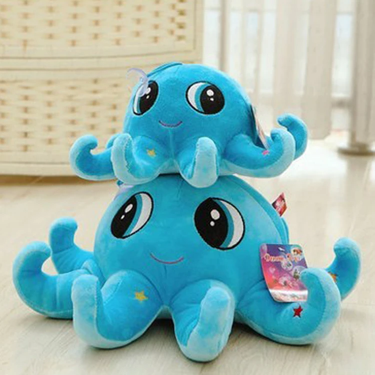 

Free Shipping Multi-Color Octopus Doll Octopus Squid Plush Pillow Cushion, Blue/black/orange..