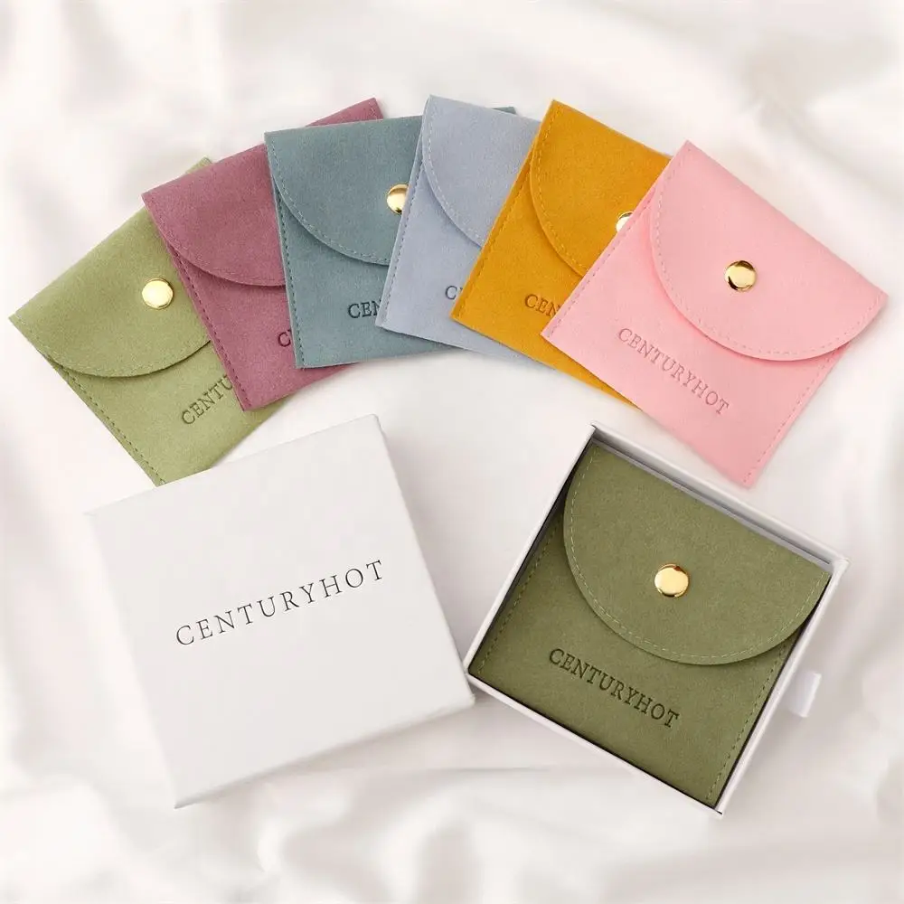 LOW MOQ Customized High-end Velvet Jewelry Pouch Jewelry Bag Gift Box Pendant Pouch