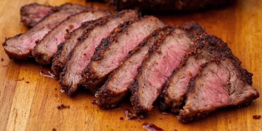 Applying dry rub to brisket