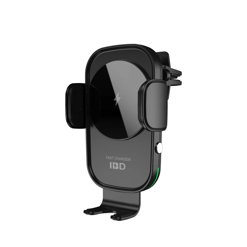 

IBD Automatic Smart Clamping Qi 15W Fast Charging Wireless Car Charger Mount