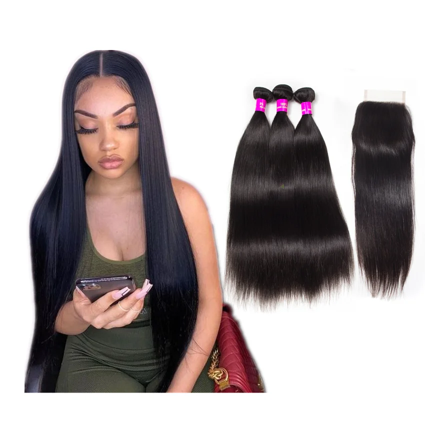 

raw cuticle aligned mink brazilian hair in mozambique mink virgin cuticle aligned cheap human hair bundles hair, Natural color