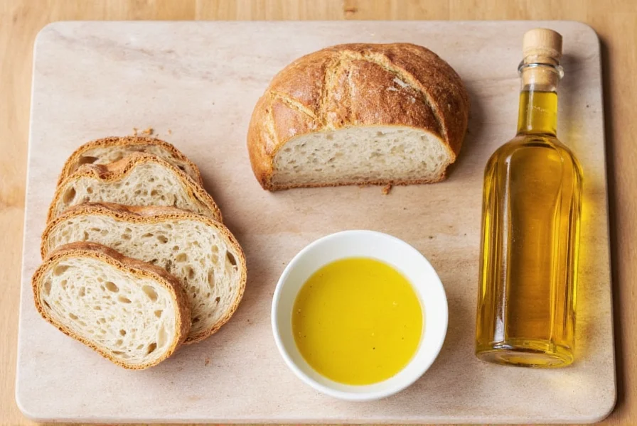 Italian bread with dipping oil