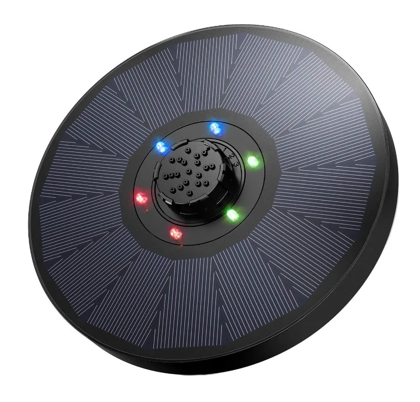 

hot selling Solar Fountain Pump with LED Lights