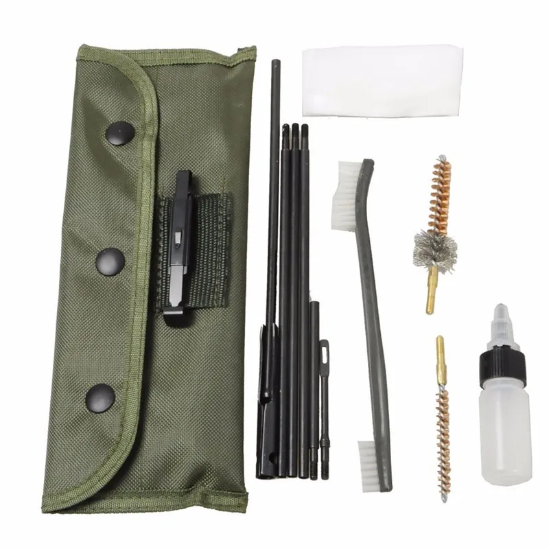 

AR15 and M-16 Cleaner Accessories Field/Emergency/Range Cleaning Kit Set Cleaning Rod Nylon Brush for .223 Caliber 5.56mm