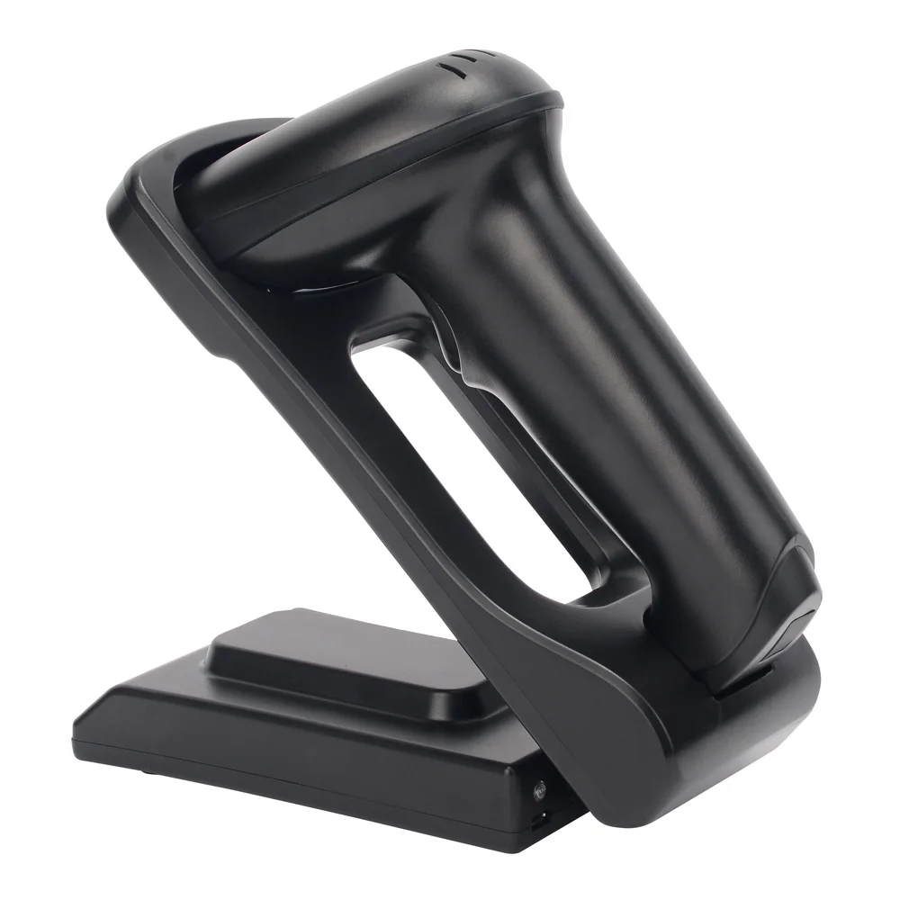 

Store Barcode 1D Wireless Laser Barcode Scanner with Base Barcode Reader Scanning Offline with Memory