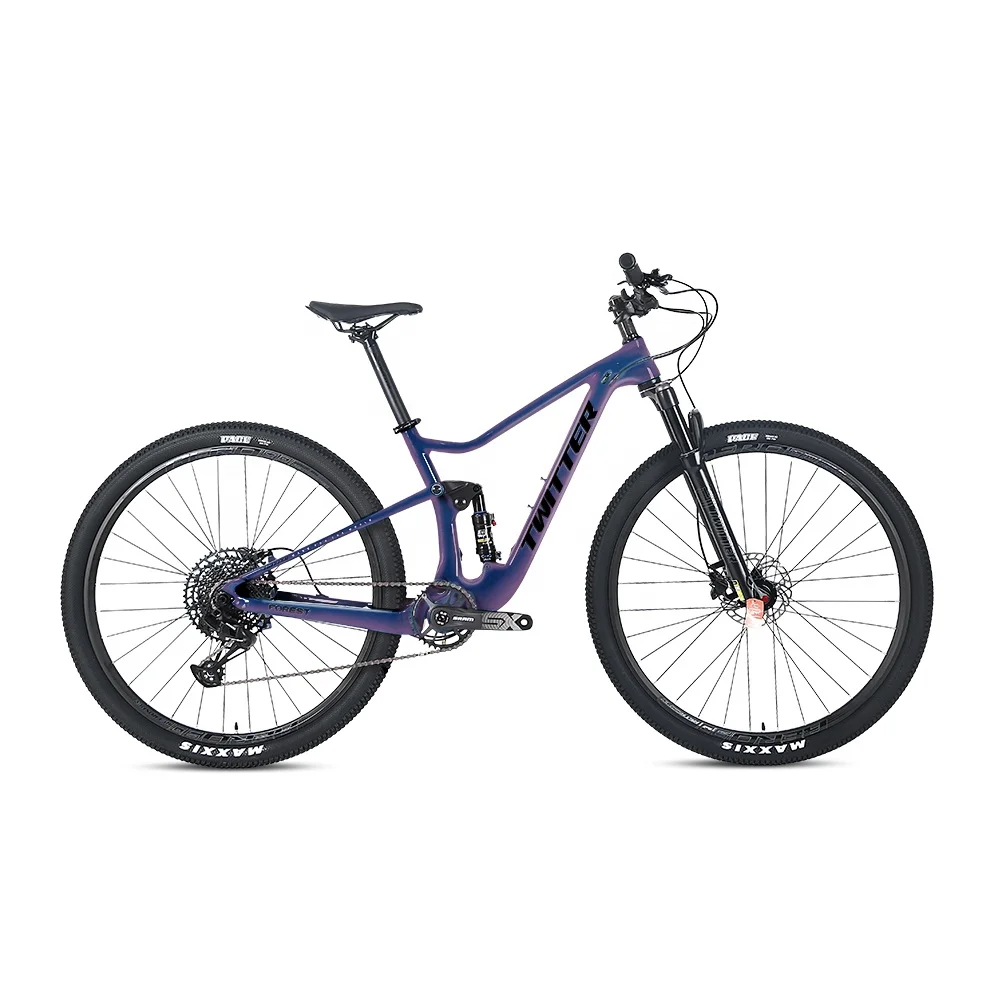 

Twitter New FOREST SRAM NX EAGLE 12 speed Carbon full suspension mtb mountain bike bicycle with mt200 hydraulic brake bikes