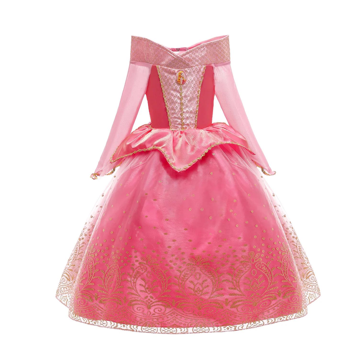 

Frozen Kids Party Costume Sleeping Beauty Aurora Dress Halloween Belle Rapunzel Costume Princess Aurora Dress Up